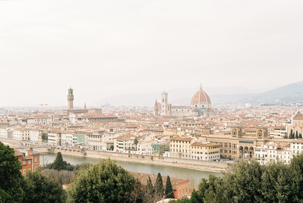 Florence panorama on film