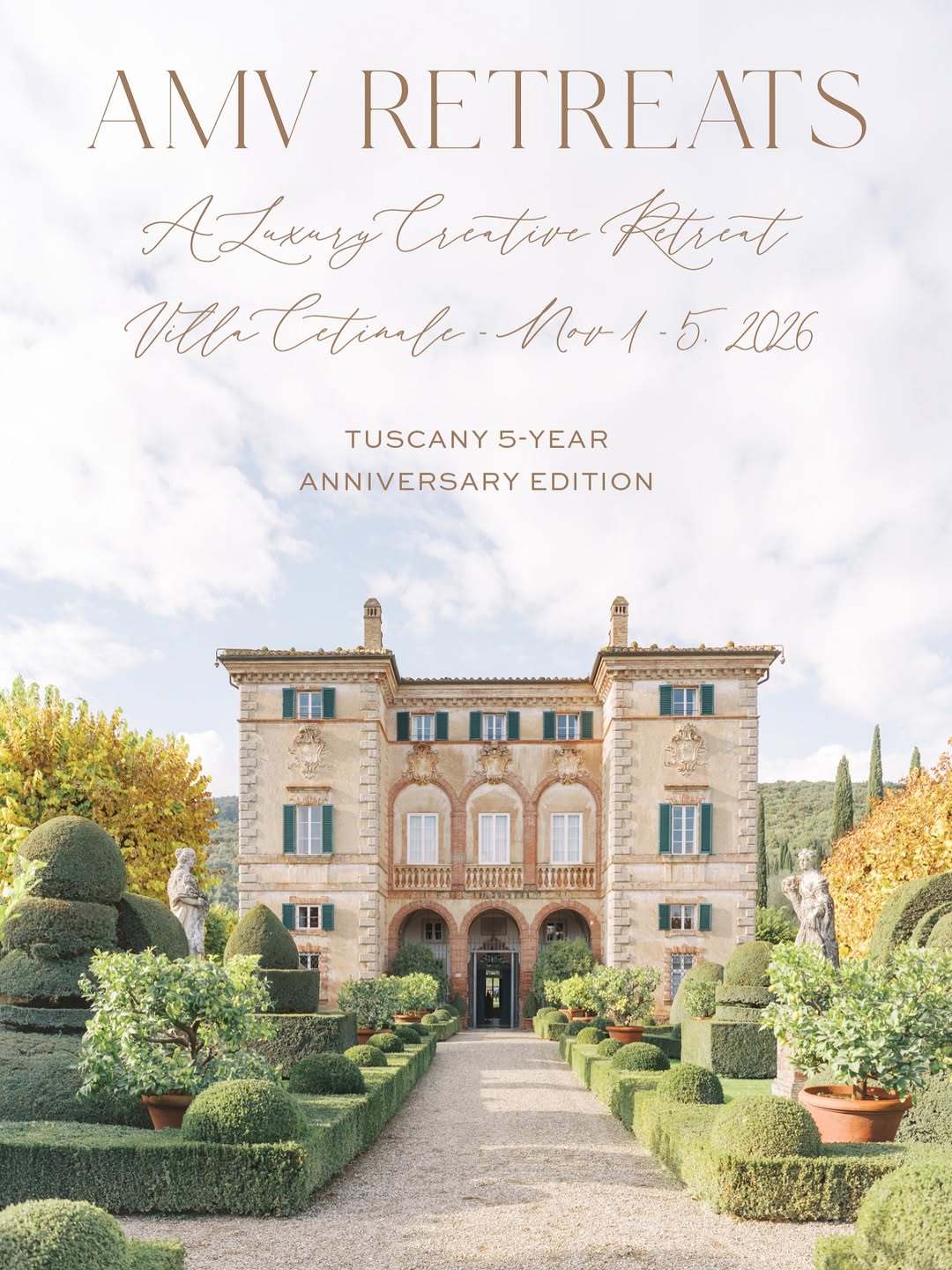 Andreas K. Georgiou Cetinale Workshop, Tuscany November 1-5 2026